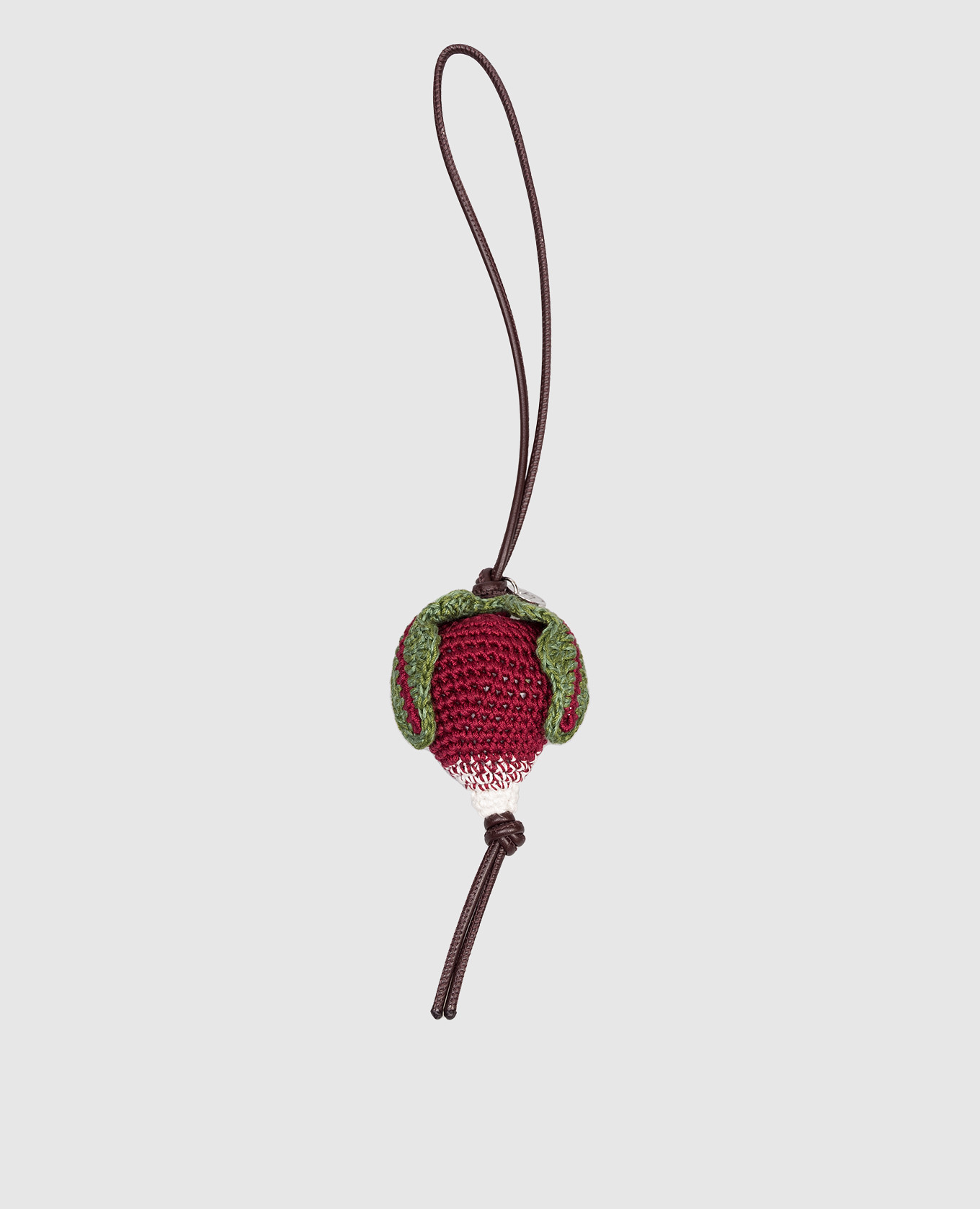 

Knitted radish-shaped bag charm JW Anderson, Burgundy