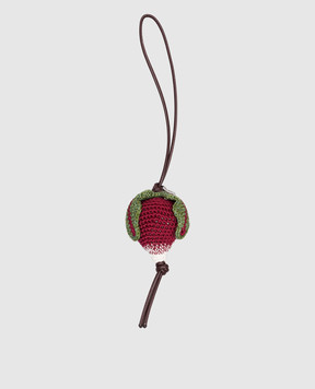 JW Anderson Knitted radish-shaped bag charm AC0423FA0496