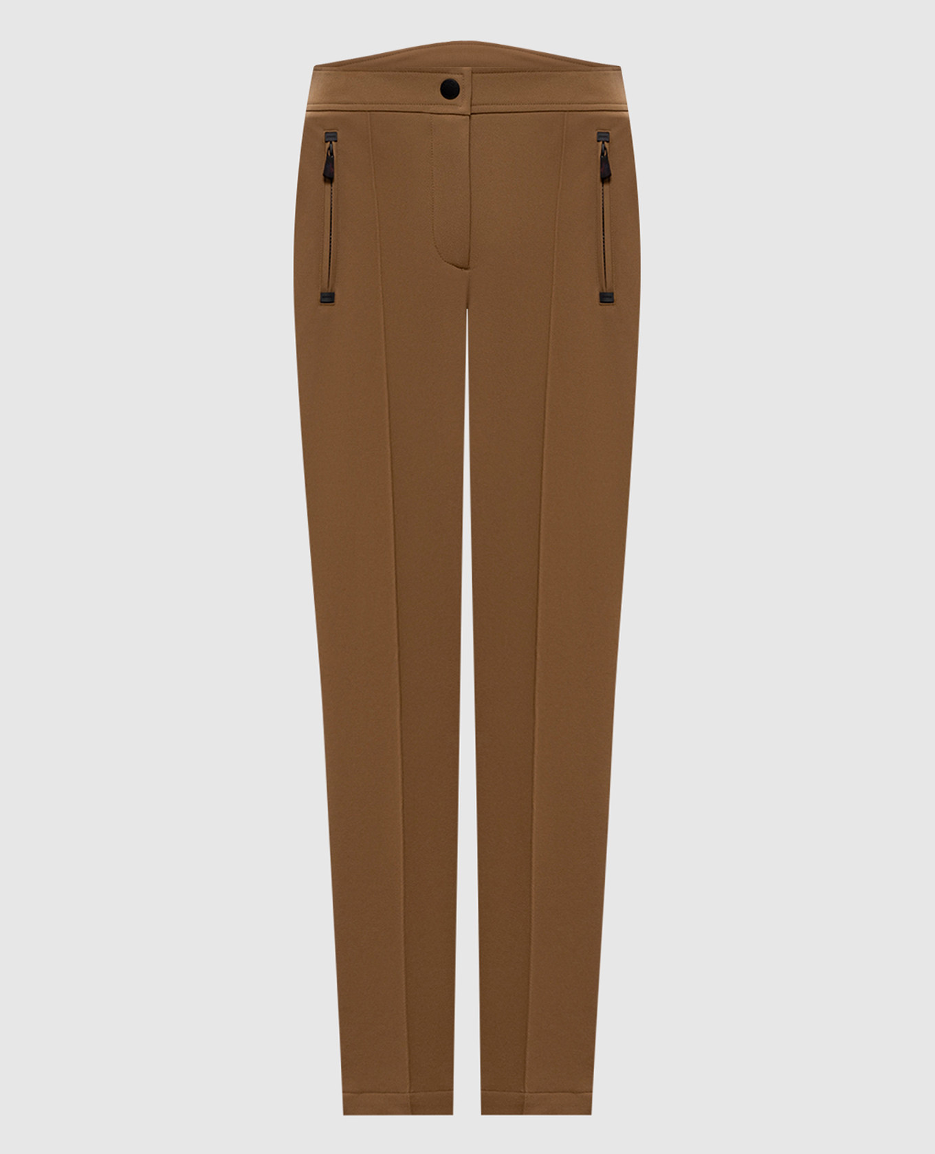 Brown pants with logo Moncler Grenoble
