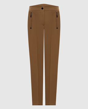 Moncler Grenoble Brown pants with logo K20982A0000153064