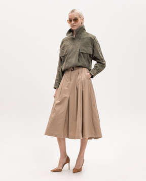 Babe Pay Pls Green suede jacket 2614SUEDE