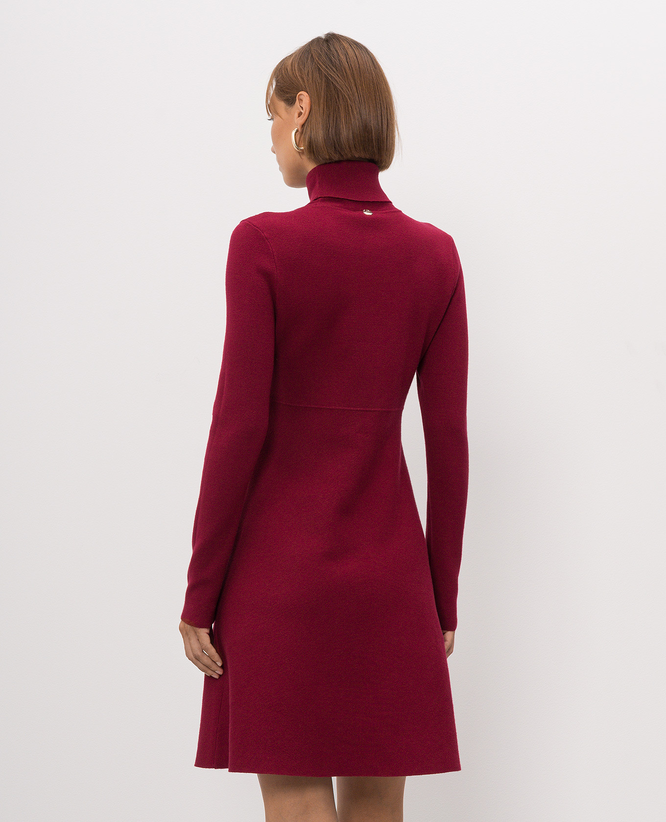 Burgundy mini dress Twinset 4