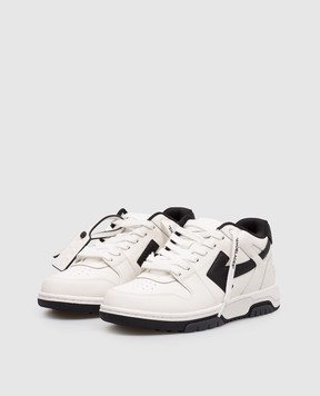 Off-White Out Of Office white leather sneakers with logo OWIA259C99LEA018