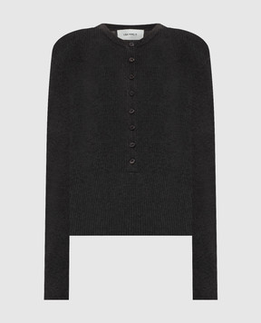 LISA YANG Airi khaki ribbed cashmere jumper 2026495
