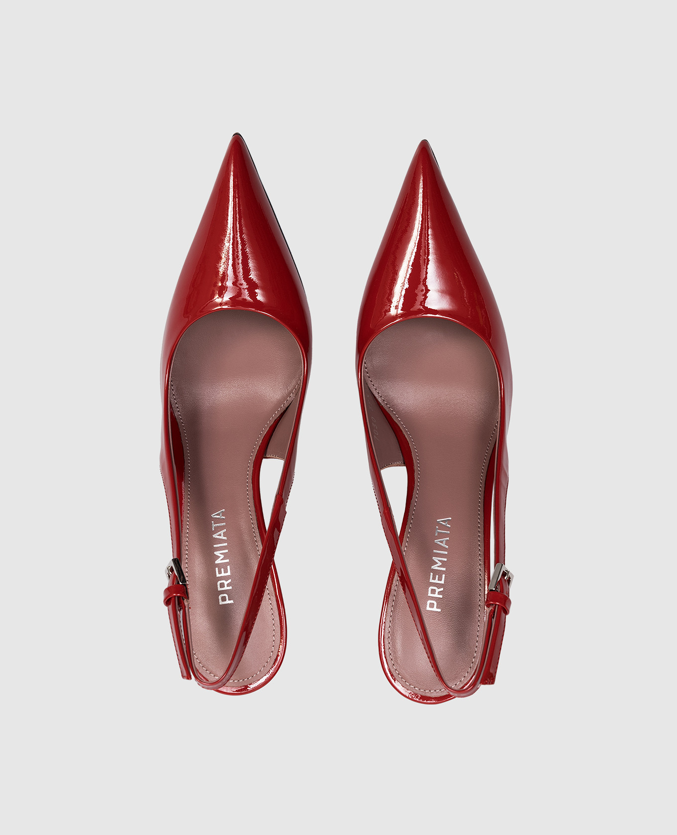 

Red patent leather slingbacks Premiata