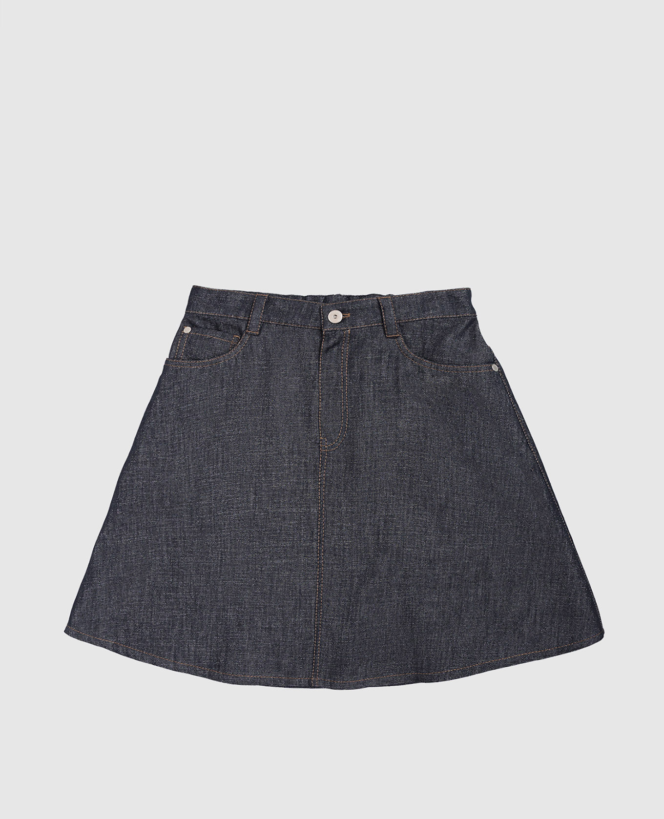 

Children's blue denim skirt with lurex Brunello Cucinelli
