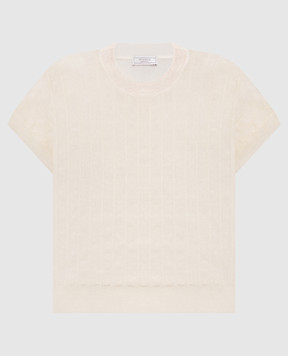 Peserico Beige top with linen M99151F1209386