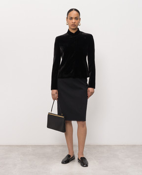 The Row Black velvet jacket Baya 10943W4199