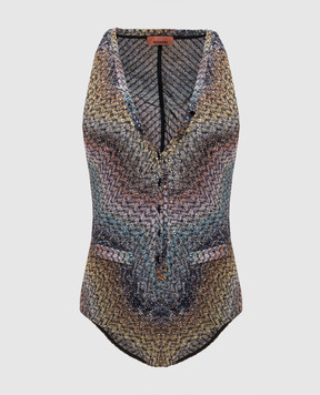 Missoni Patterned swimsuit with lurex and sequins MS26SP13BC0065