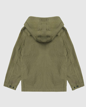 Stone Island Children's green jacket with logo patch L1S164100006S00631012