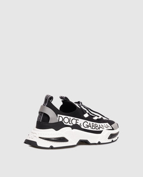Dolce&Gabbana Children's black sneakers with logo DA5203AB0682836