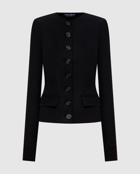 Dolce&Gabbana Black wool jacket F27HETFUBCE