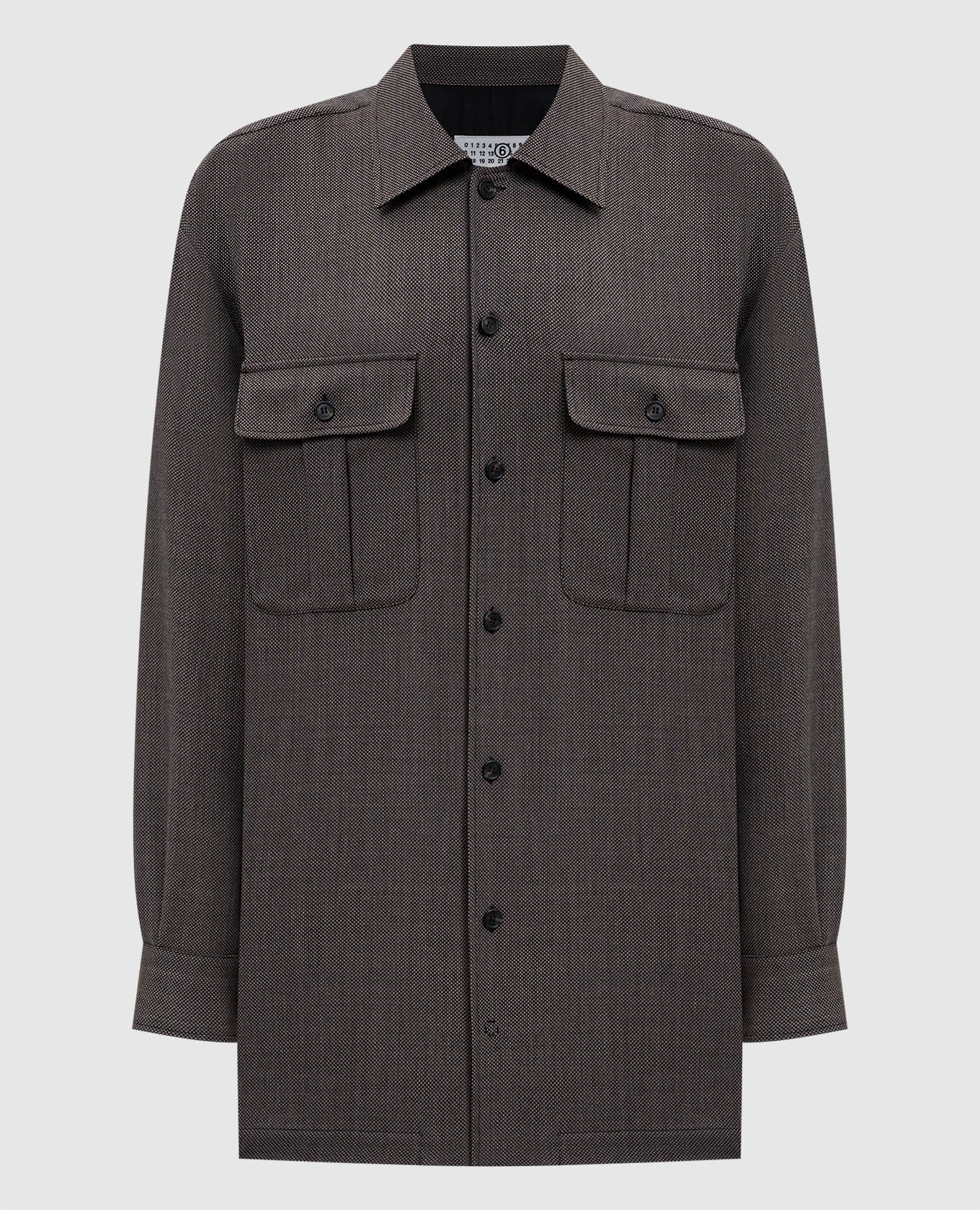 

Brown mini shirt dress Maison Margiela MM6