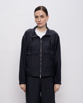 Peserico Blue jacket with chain A2512901939