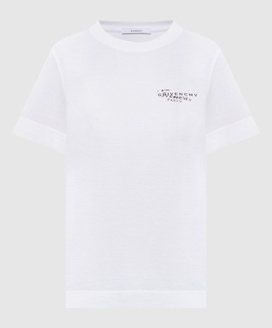 Wit T-shirt met logoprint