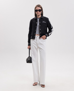 AMIRI Black BONES jacket with wool PXWOS006