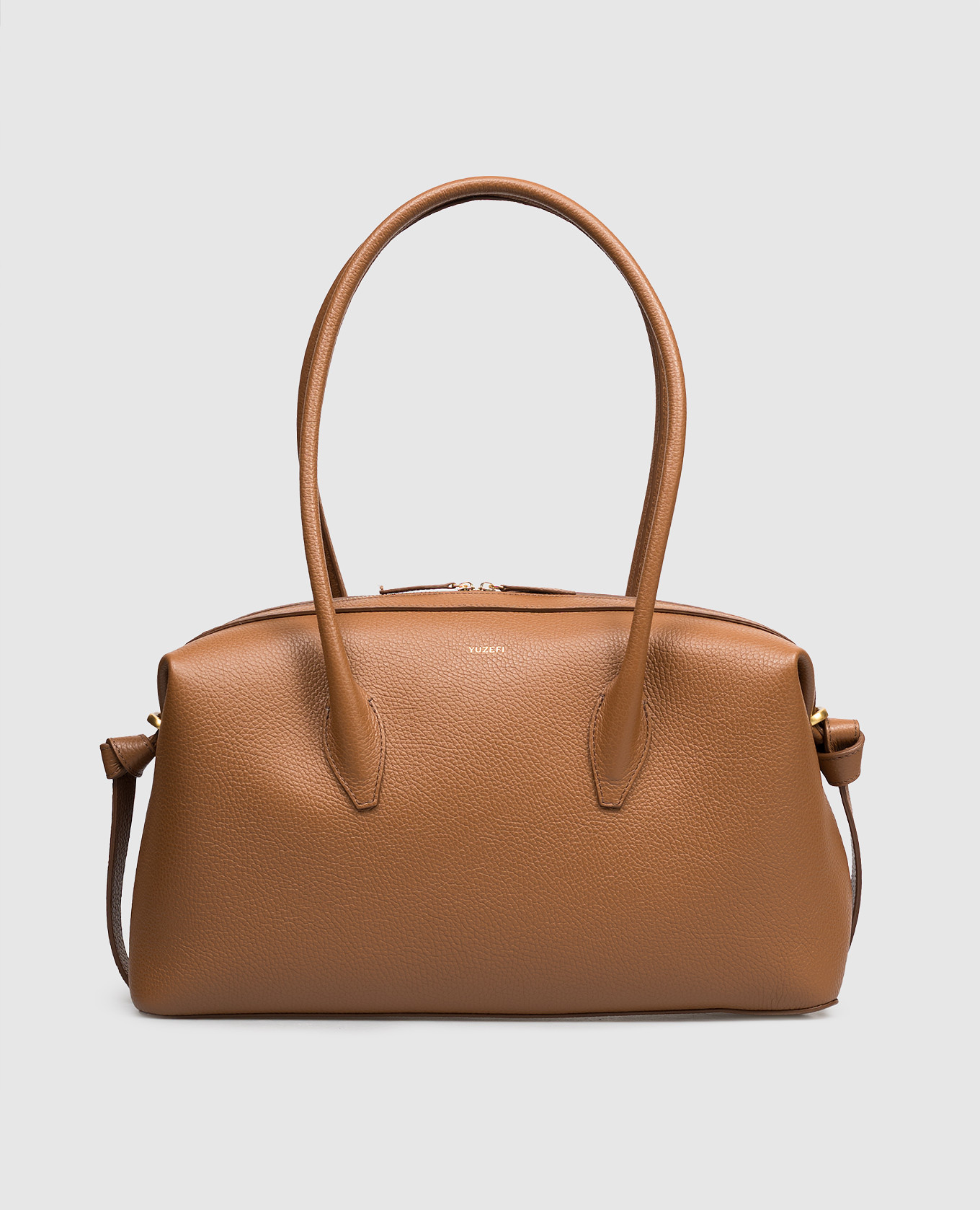 

Brown leather bag BRIOCHE YUZEFI