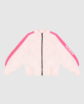 Balmain Children's pink sports jacket BZ4A20Z3183610