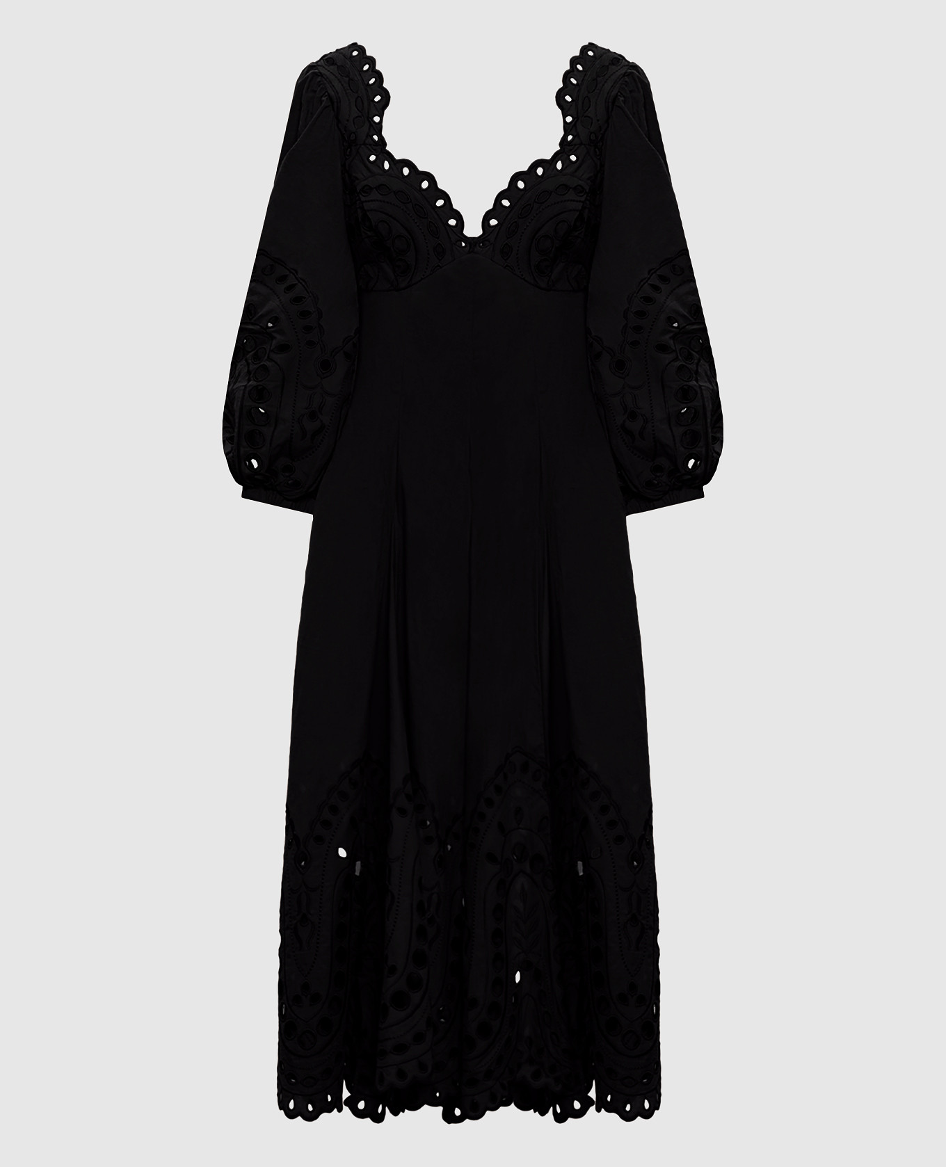 Corbin black midi dress