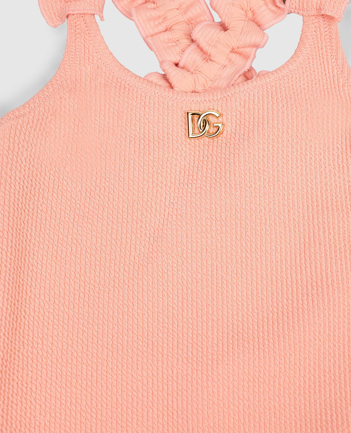Children's pink swimsuit with DG monogram Dolce&Gabbana 3