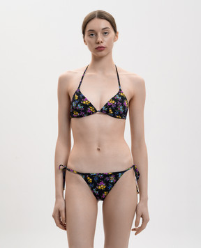 Dolce&Gabbana Black swimsuit with floral print O8A02JON0DQ