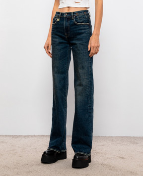 R13 Blue flared jeans R13WD188D345B