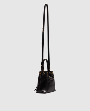 Balmain Black leather Pulse Bucket bag HN1GA065LMTE
