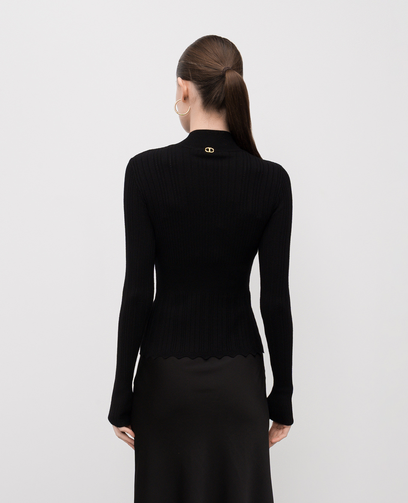 

Black golf with logo Twinset