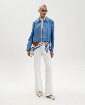 Max & Co Blue leather jacket BOCCALE MCOBOCCALE