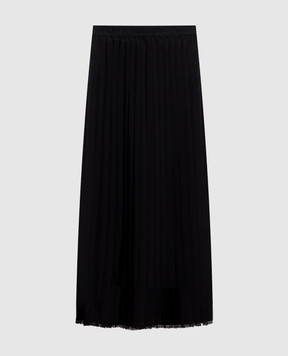 Twinset Black pleated skirt with lace 262TP2350