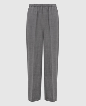 Fabiana Filippi Gray pants with wool PAD216F456M276