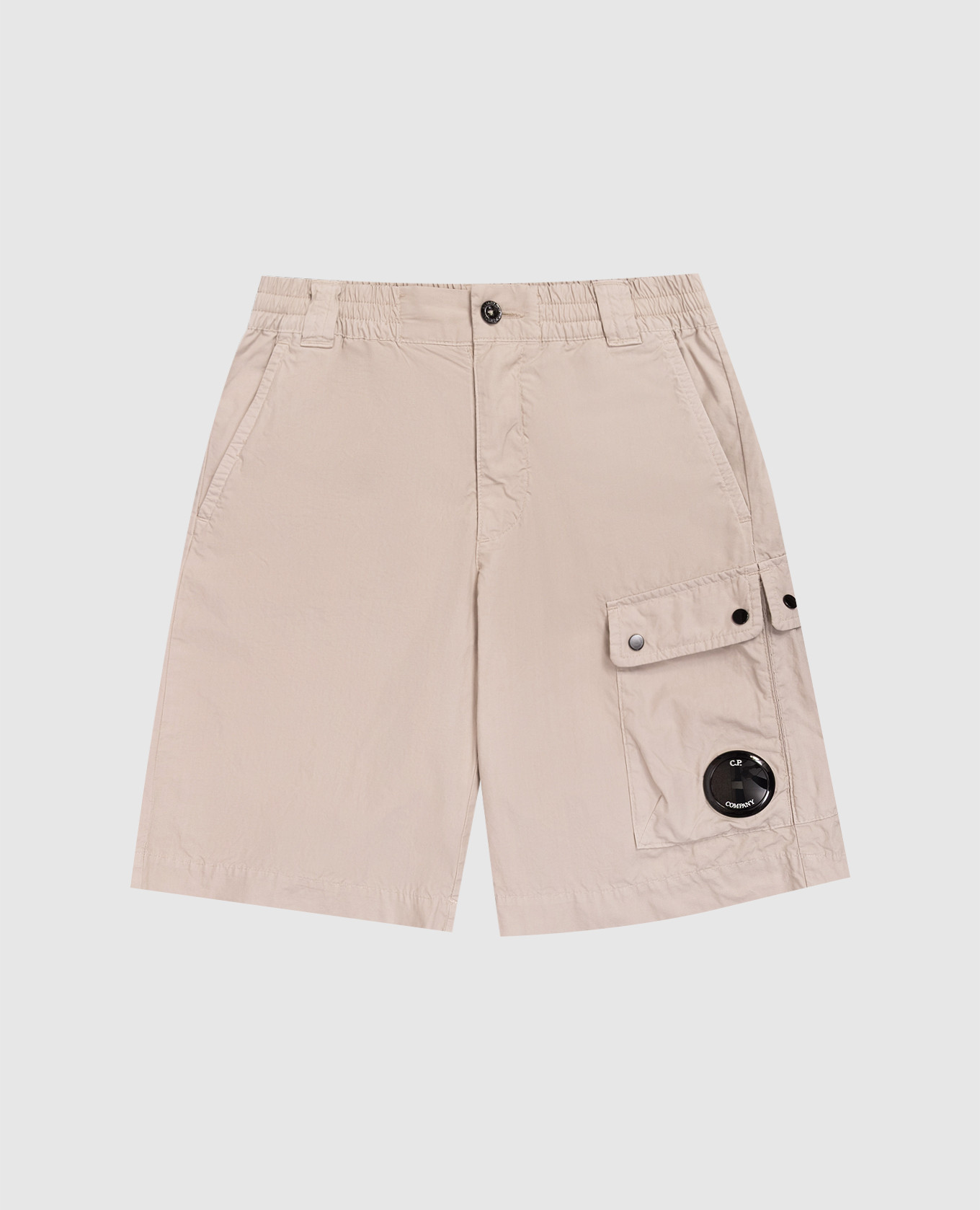 

Children's gray shorts with logo patch C.P. Company, Grey