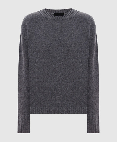 Denise grauer Kaschmirpullover