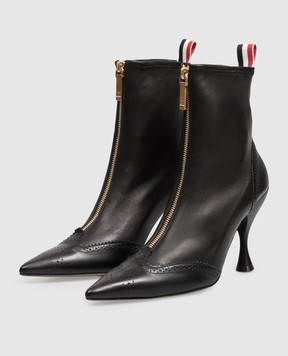 Thom Browne Black leather ankle boots FFB264AL0184