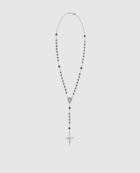 Dolce&Gabbana Silver necklace with a pendant in the form of a cross amulet WNP7S2W1111