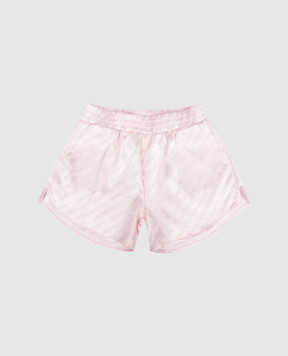Off-White Children's pink shorts with logo pattern 44GCB009S26F002