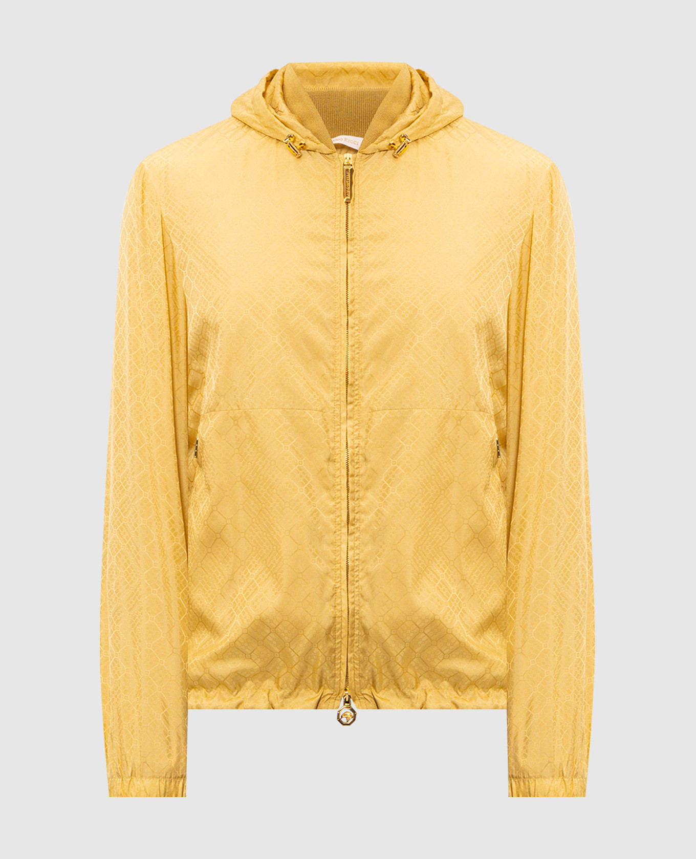 Yellow jacket with hood