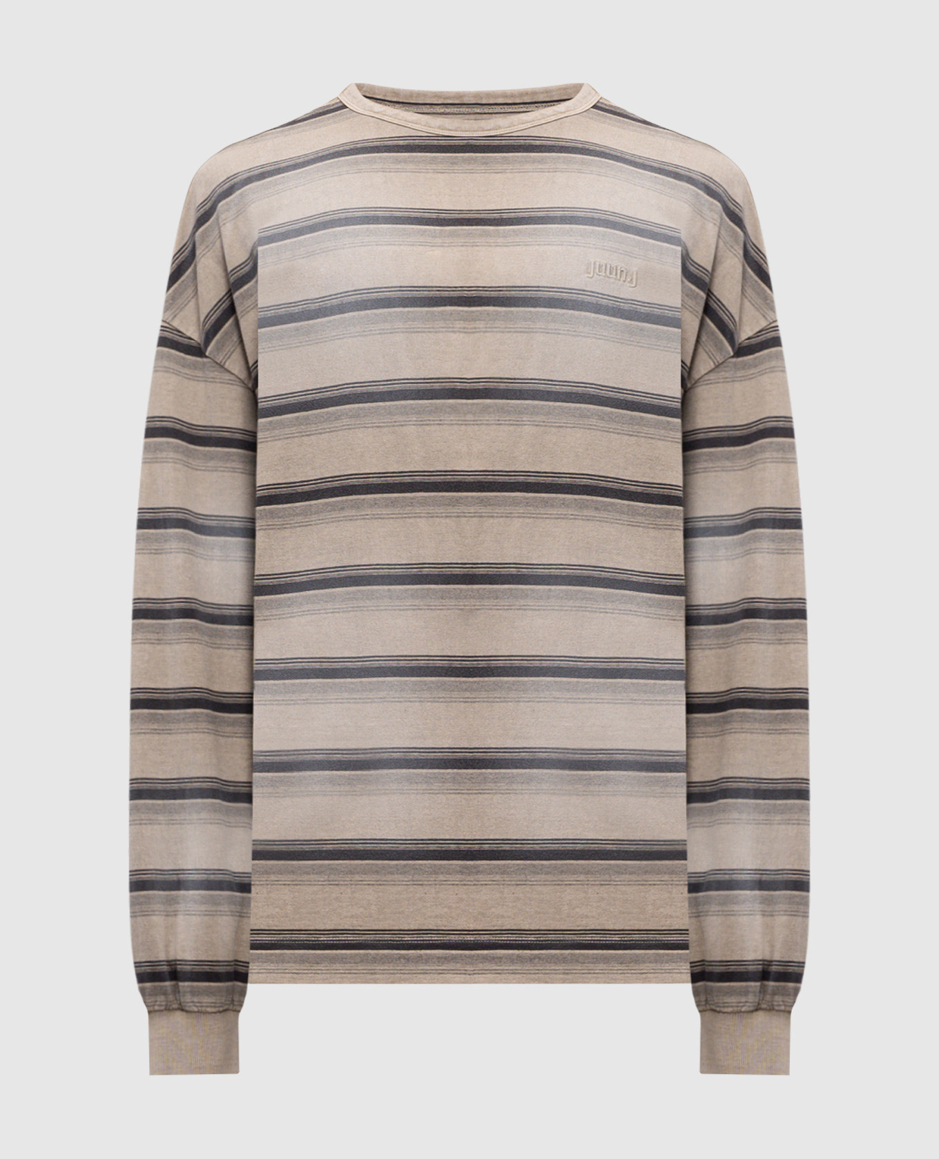 Beige striped long-sleeve shirt with vintage effect Juun.j