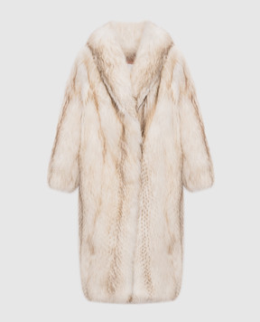 Rindi Ivory fox fur coat 028VO026