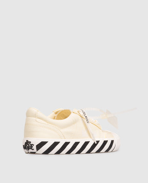 Off-White Yellow Vulcanized Undercut Sneakers OWIA28QS26FAB001