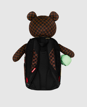 Sprayground Children's brown backpack BEARPACK GLOBAL MOGUL 910B8499NSZ
