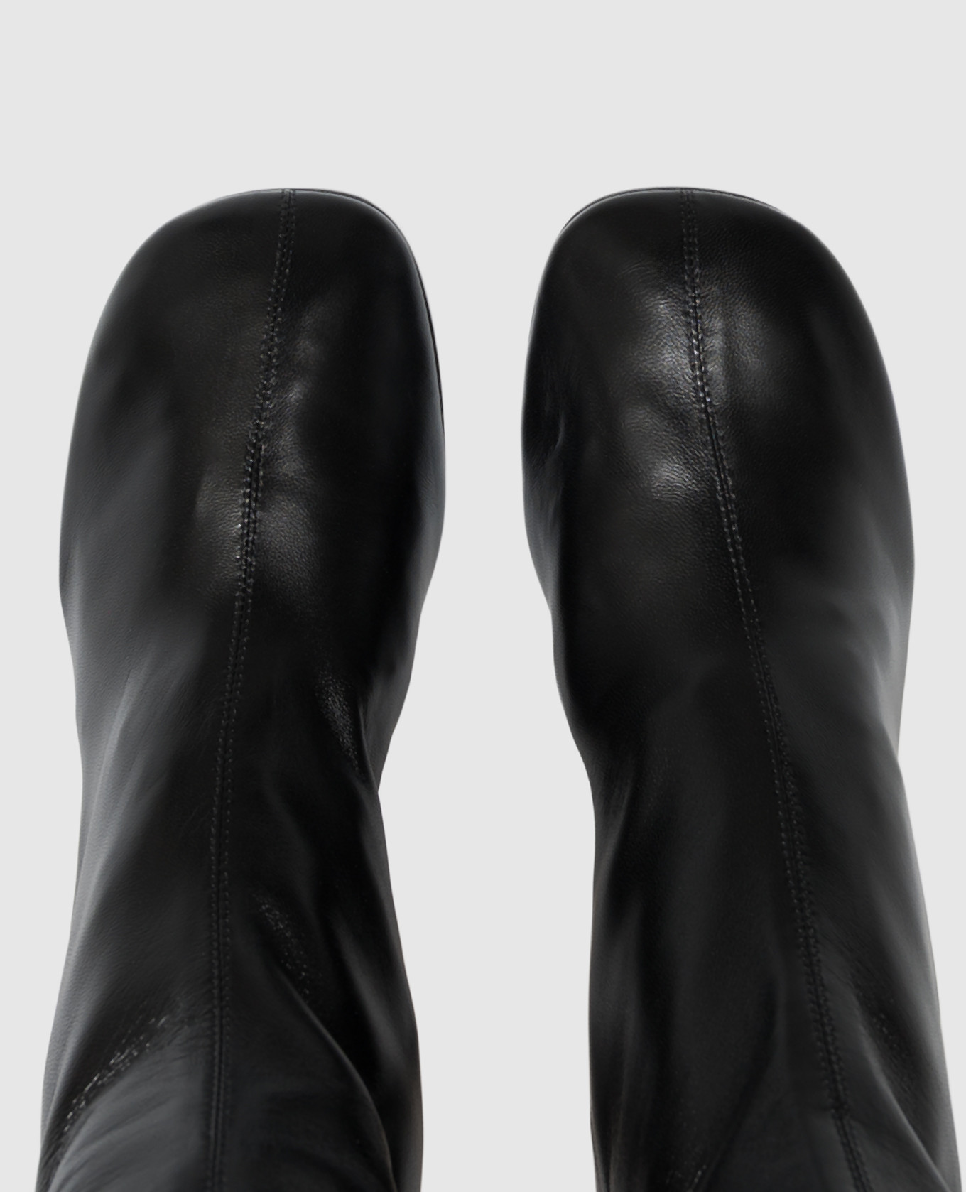 Black leather Alice ankle boots Paris Texas 4