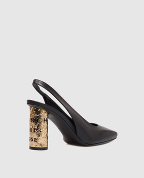 Givenchy Black Tape Leather Slingbacks BE4055E1J7