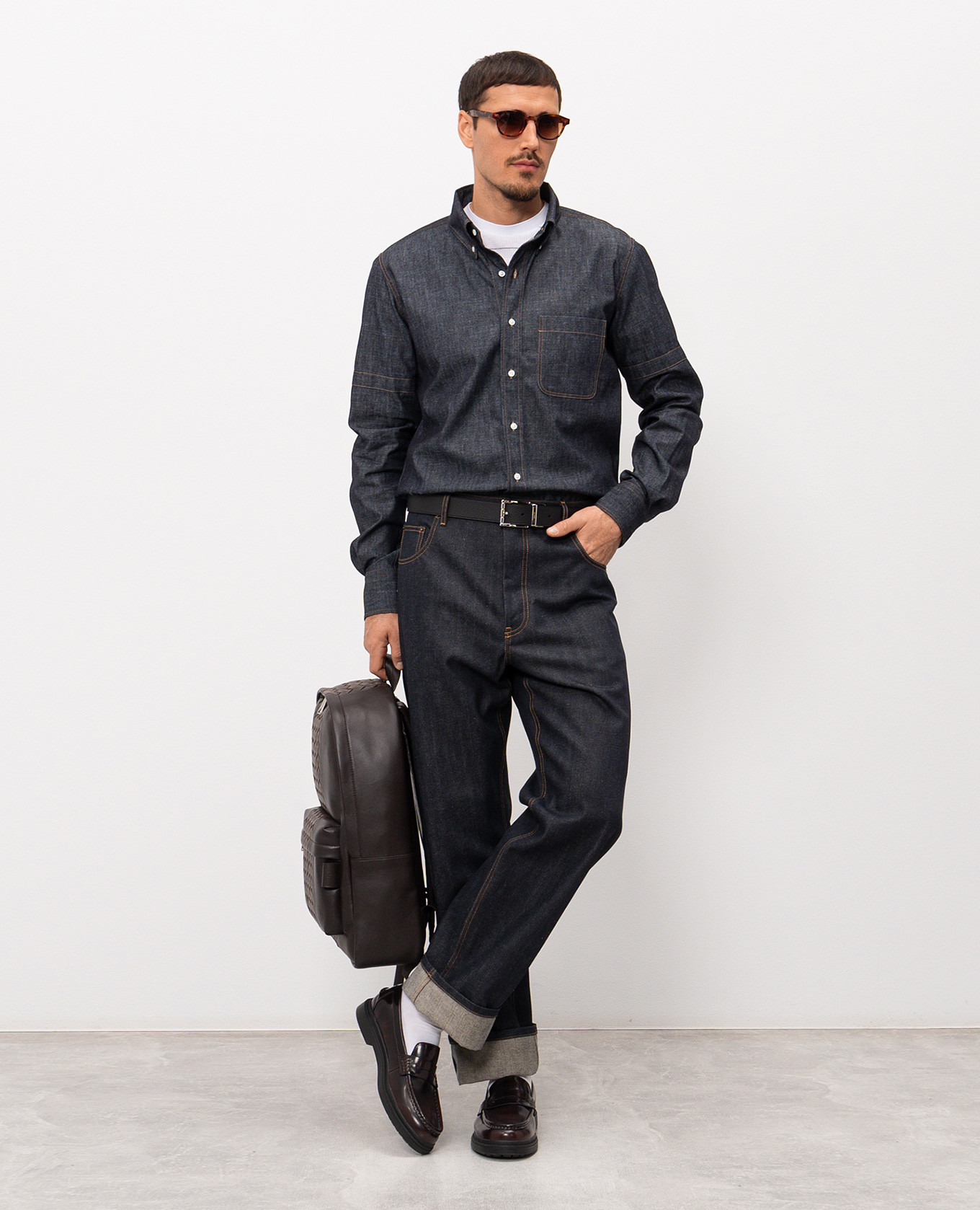 

Blue denim shirt Thom Browne