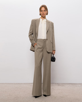 Twinset Khaki pants with wool 262TT2223