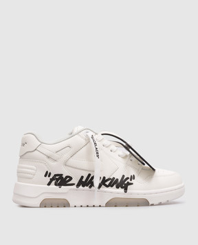 Off-White White Leather Sneakers Out Of Office For Walking OWIA259C99LEA019