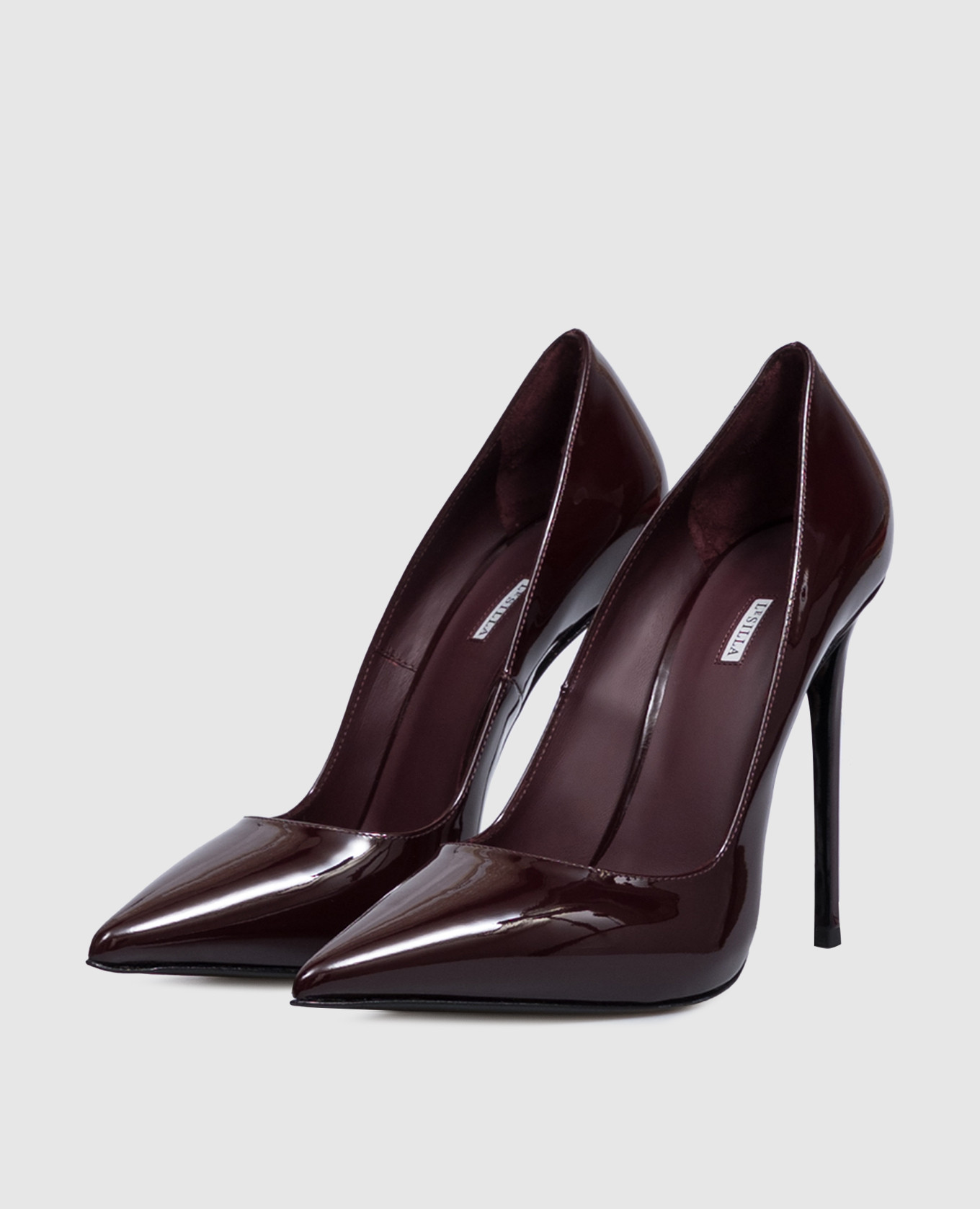 Burgundy patent leather Eva shoes Le Silla 2