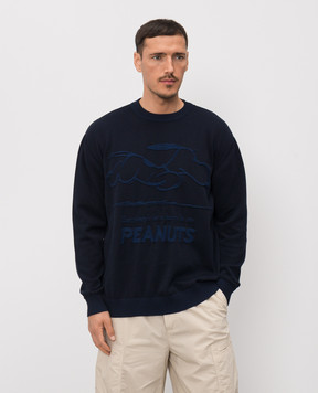 Iceberg Blue jumper with a pattern A0067604
