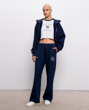 Sporty & Rich Yankees Arch Baby Cropped T-Shirt TO1391418694WH50