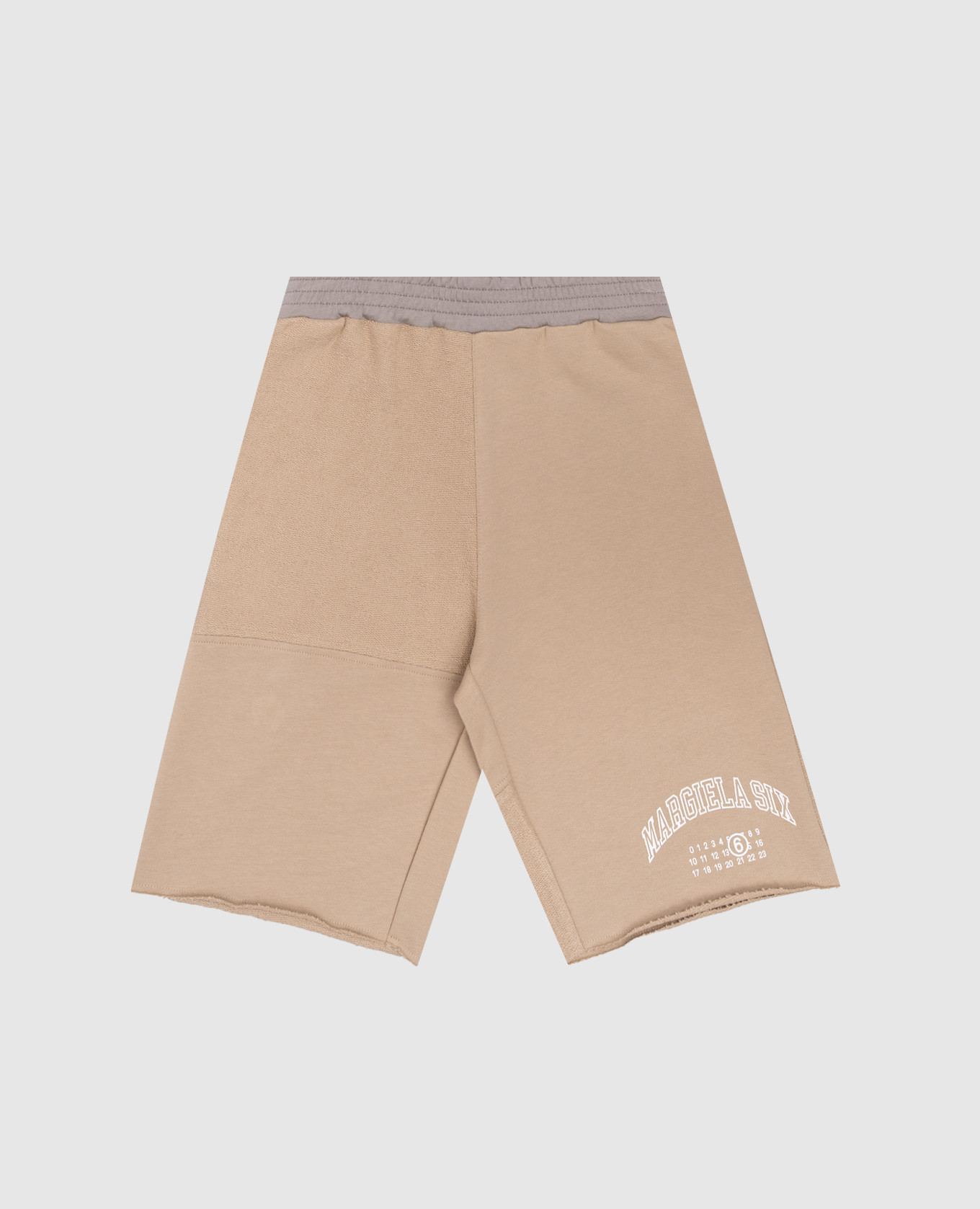 

Children's beige shorts with logo Maison Margiela MM6